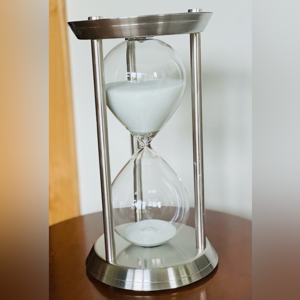 Silver Hourglass Timer